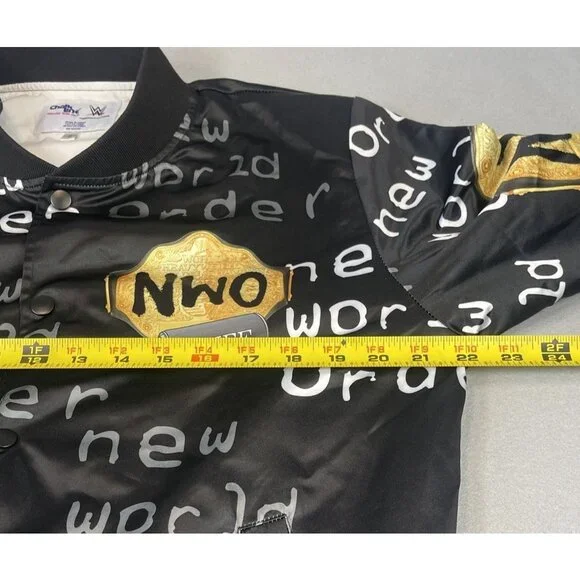 Chalk Line WWE NWO 4 Life Satin Jacket New World Order Black Adult Small - RARE